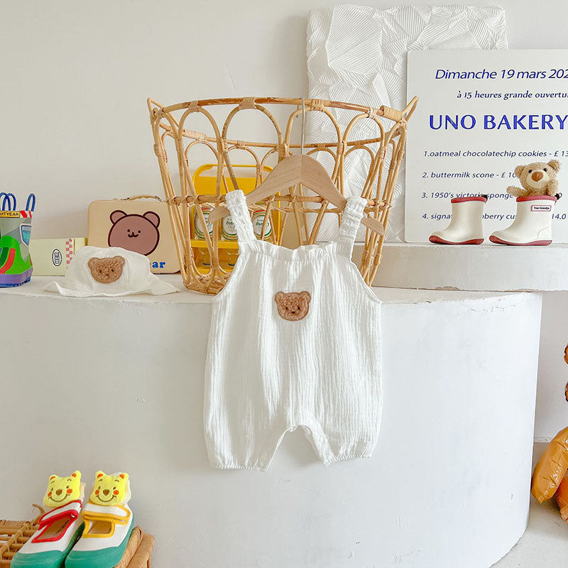 Macacão Infantil Ursinho com Chapéu Combinando