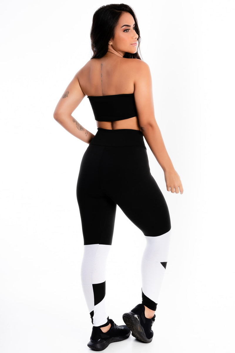 Conjunto Cropped Tomara que Caia e Calça