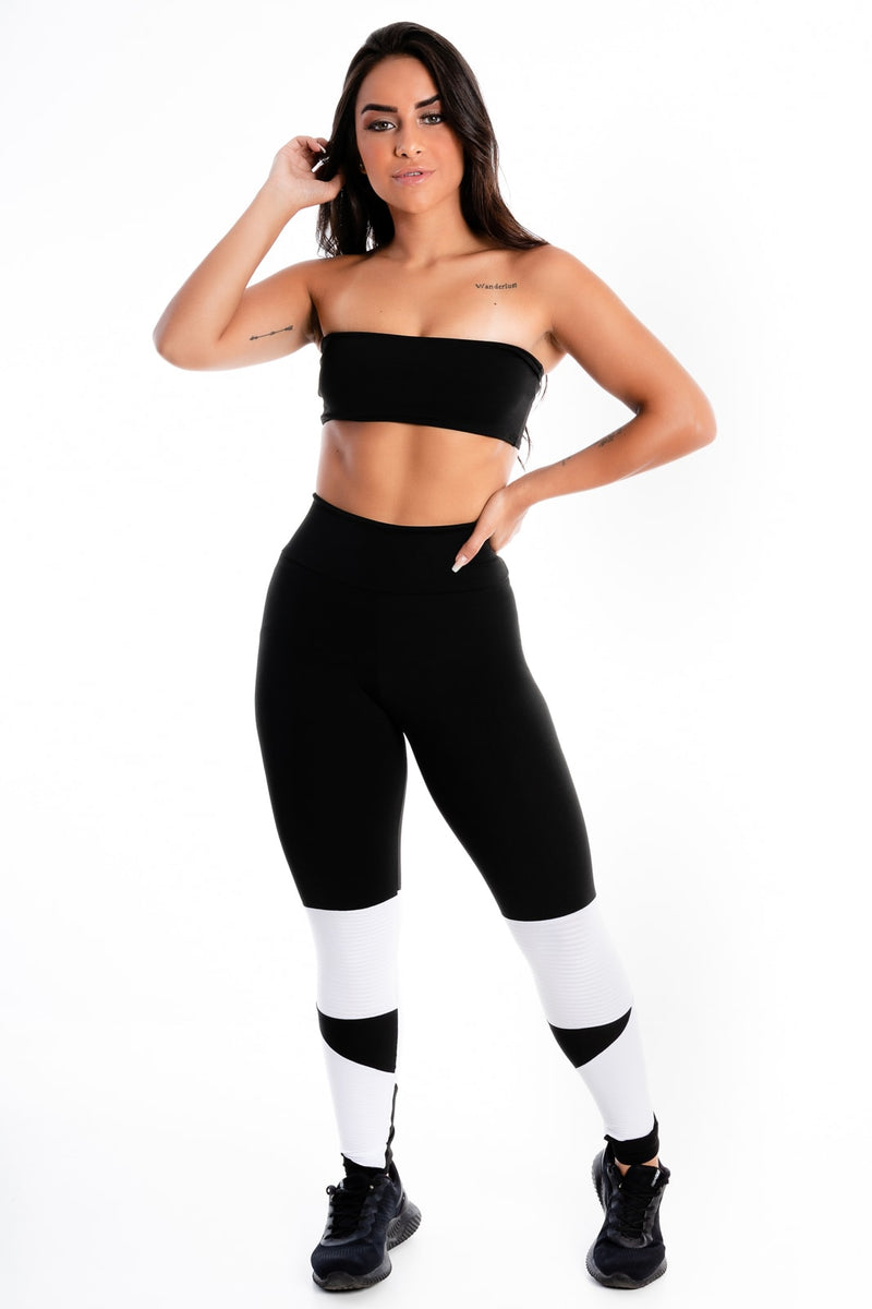 Conjunto Cropped Tomara que Caia e Calça