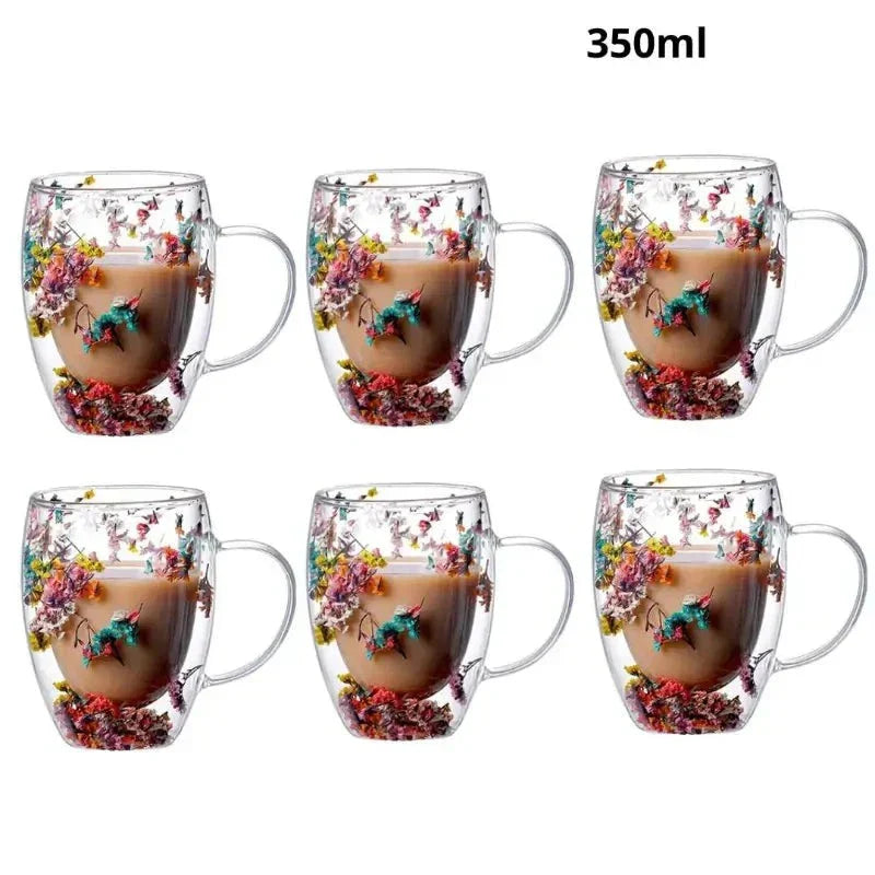 Caneca Flores Artesanal