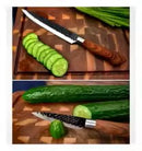 Kit Churrasco Profissional: Aço Inox Antiaderente com Faca de Trinchar