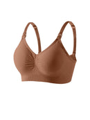 Sutiã de Amamentação Confortável com Fivela Frontal e Bojo Removível