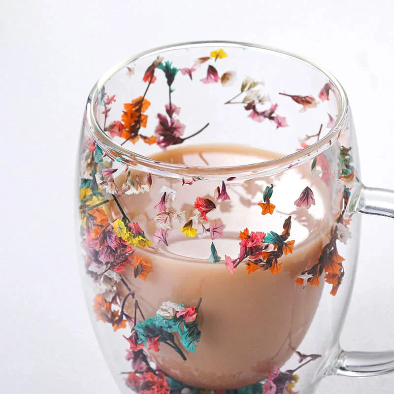 Caneca Flores Artesanal