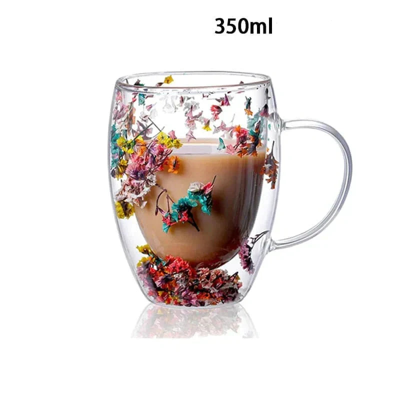 Caneca Flores Artesanal