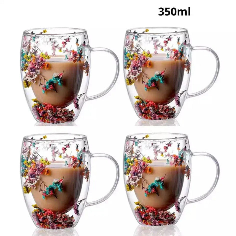Caneca Flores Artesanal